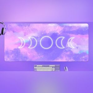 XXL Purple Moon Mouse Pad
